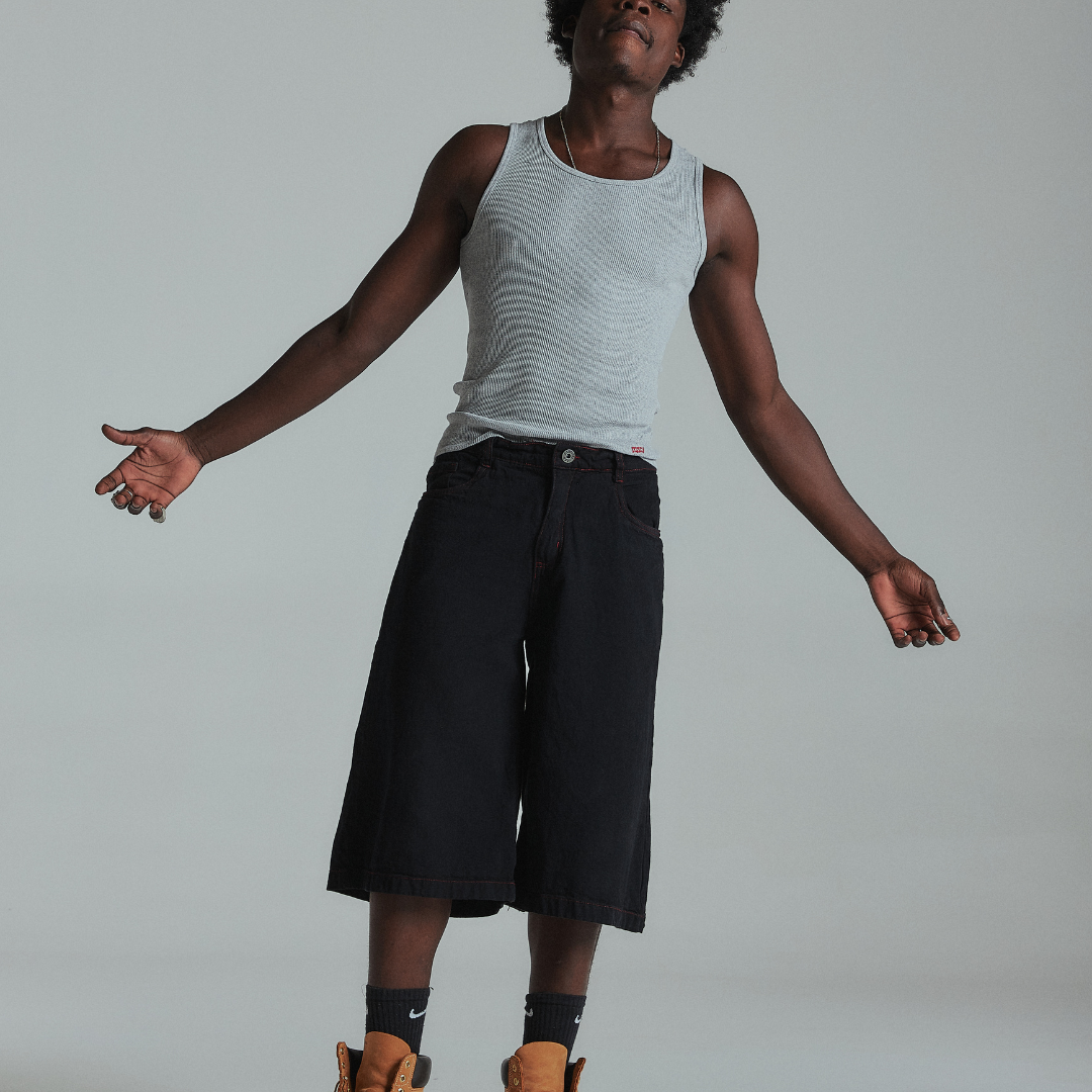 WING BERMUDA JEANS
