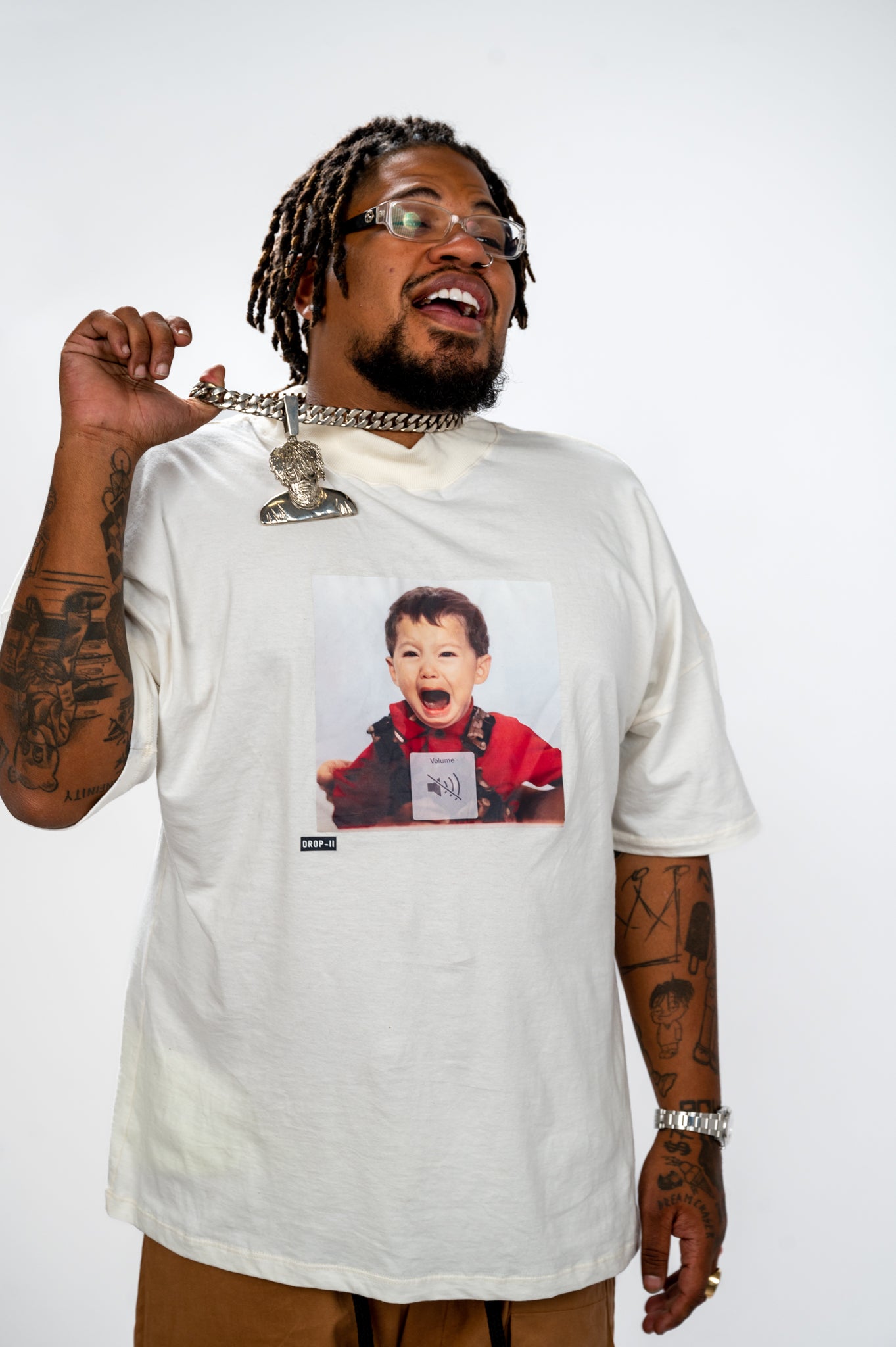Camiseta Kool Kid Over Tee Branca